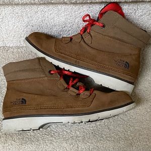 THE NORTHFACE WOMENS BROWN SUEDE/LEATHER/HEAT SEEKER/ ANKLE BOOTS/SIZE 7
